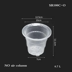 mini clear plastic orchid pot cattleya hybrida planter in 4 inch