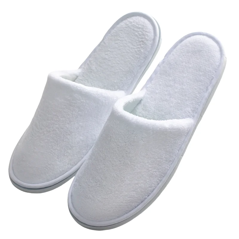 Luxurious Coral Fleece Disposable Slippers for Adults for Travel Custom Printing Available Hotel Supplies Amenity