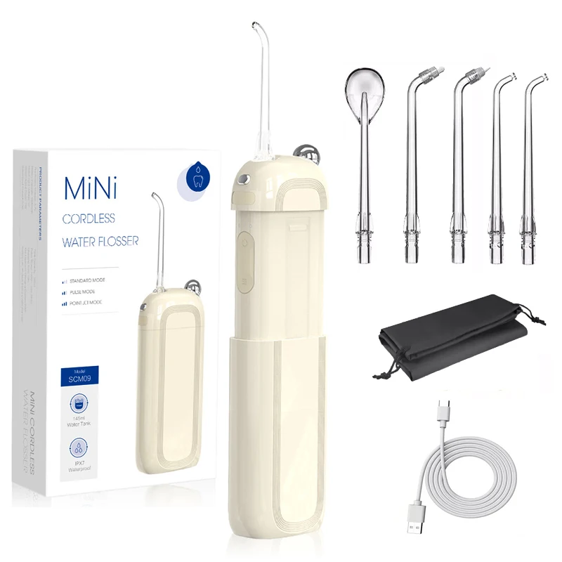 2023 Christmas gift mini portable color custom logo water flosser oral irrigator for lovers & children use