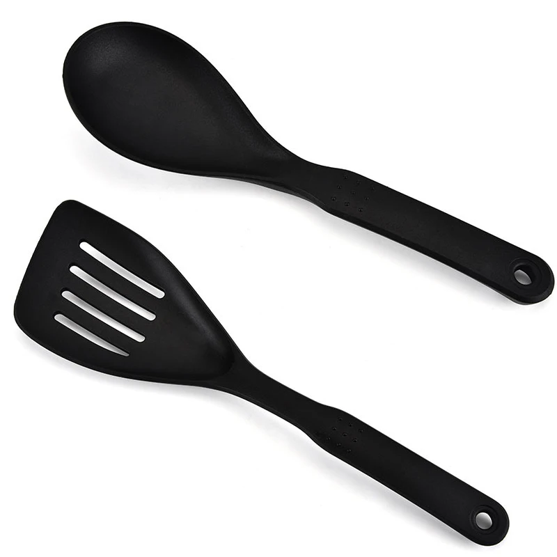 Best Rated Kitchen cooking nylon Spoons Spatulas Utensils set for nonstick cookware