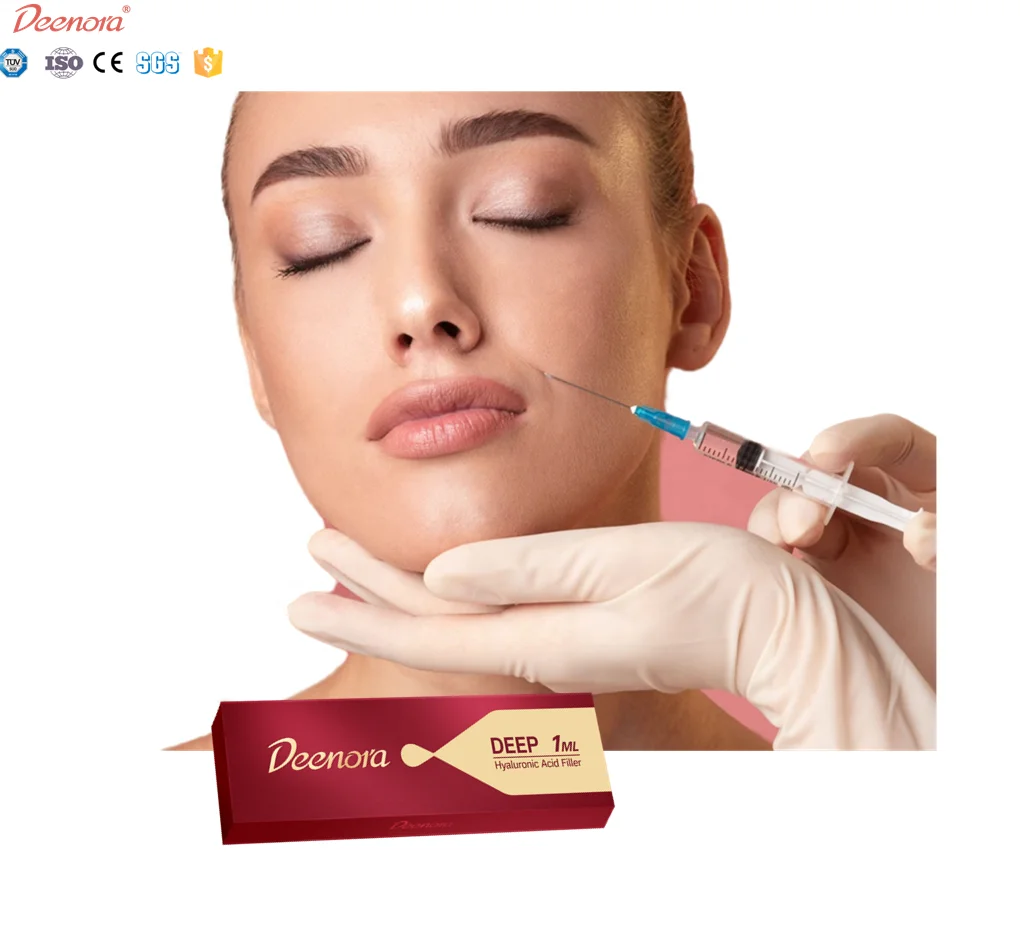 Deenora cross- linked high quality 2ml nose enhance lip enlarge implant facial injection hyaluronic acid dermal fillers