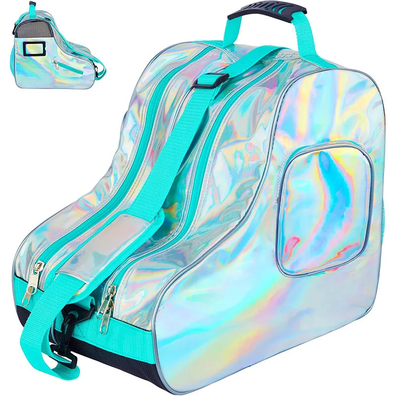 Skate Bags Heavy-Duty Ice Hockey Skate Carry Bag Large Capacity Breathable Roller Skate Bag for Girls Boys Adults