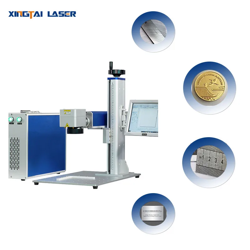 Markdown Sale Fiber Optic Split Laser Marking Machine Portable Laser Plotter 20W 30W Laser Marking Machine