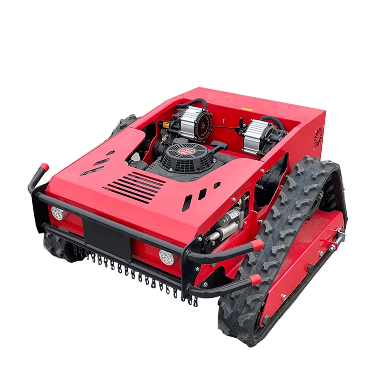Agriculture Gasoline Cordless Lawn Mower Gasoline Engine Remote Control Robot Lawn Mower