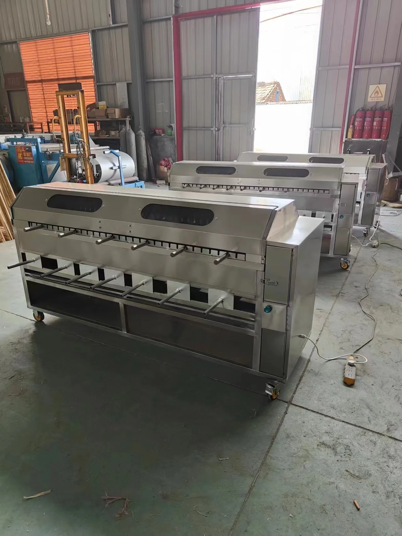 8 head Visual Charcoal oven Roast Chicken Roast Leg of lamb commercial BBQ