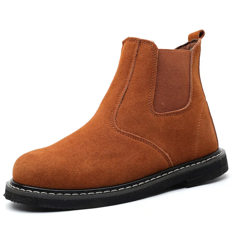 High quality anti impact suede anti-high temperature safety boots fire resistant safety shoes