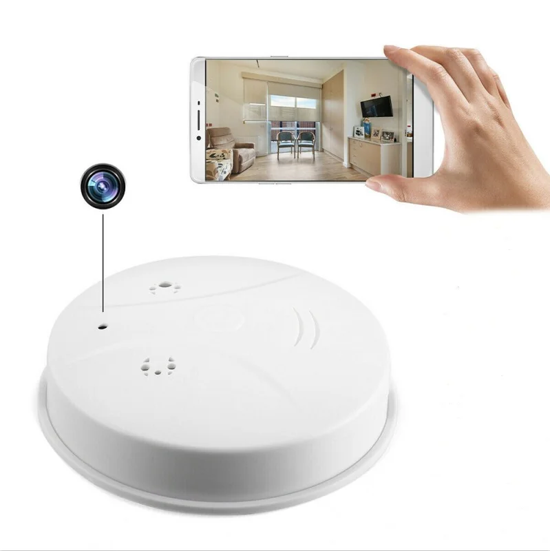 1080P HD видео маленький Wifi миниатюрная беспроводная скрытая видеокамера видеонаблюдения детектор дыма шпионская камера