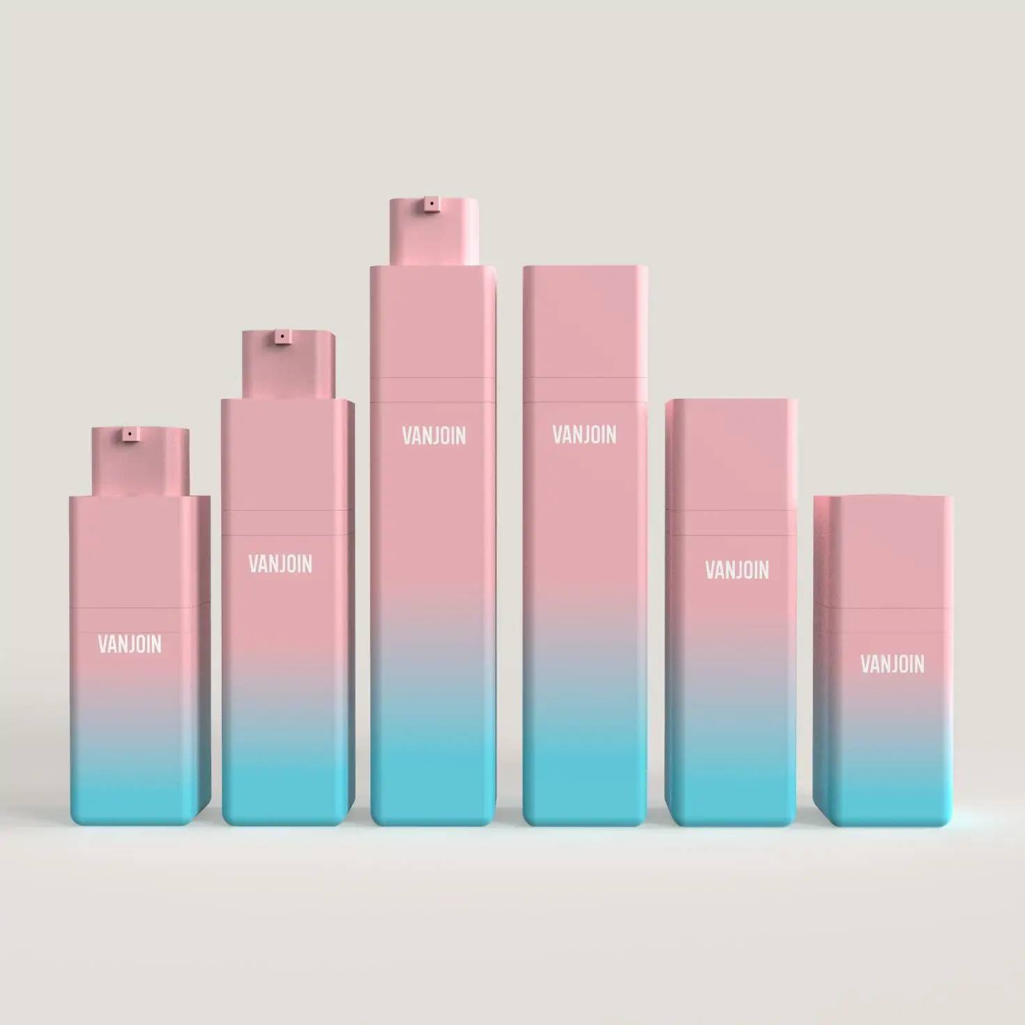 15ml 30ml 50ml Luxury Square Vacuum Lotion Bottle High Quality Hard Plastic PETG Acrylic Lotion Bottle