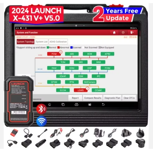 launch x431 V Plus V+ VPLUS5.0 automotive Diagnostic OBD2 scanner tool With CANFD & DOIP & Ecu Coding &TPMS FOR ALL CARS