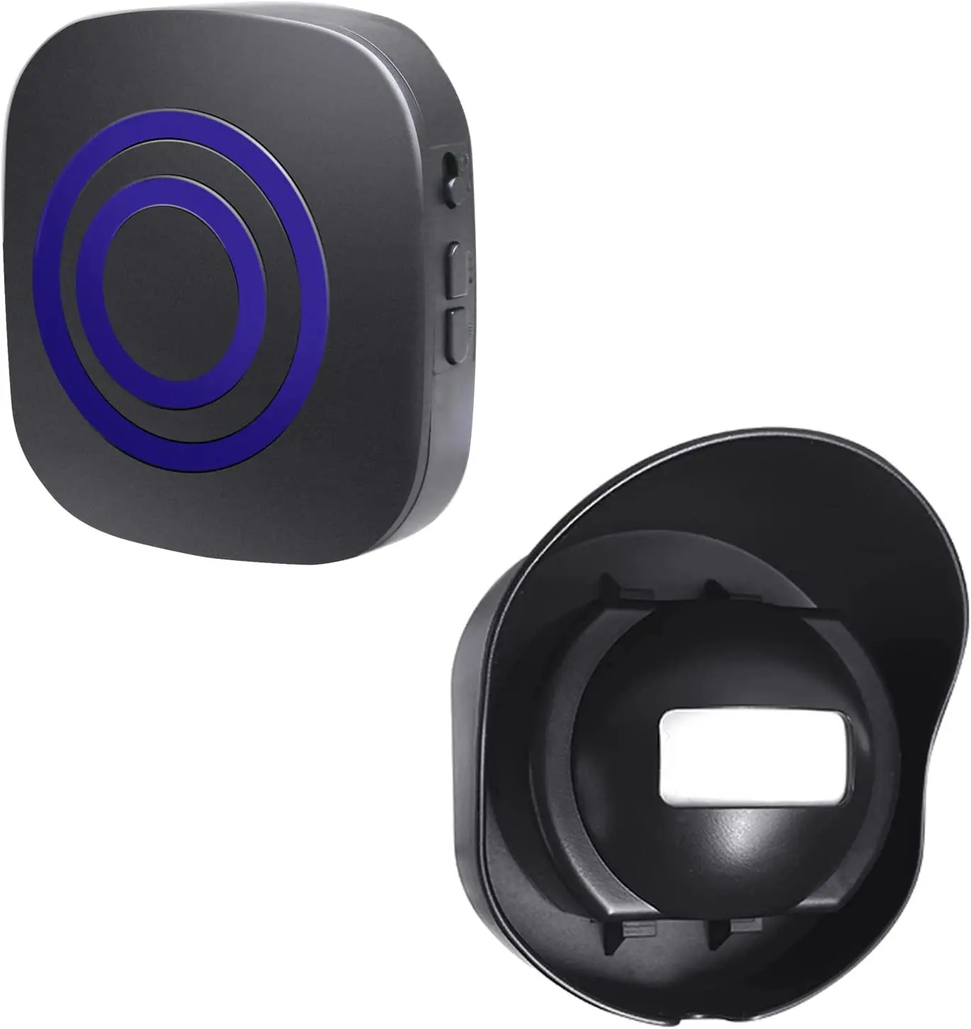 Black Color One Transmitter Work With One Receiver Motion Detector Door Bell PIR Sensor Alarm