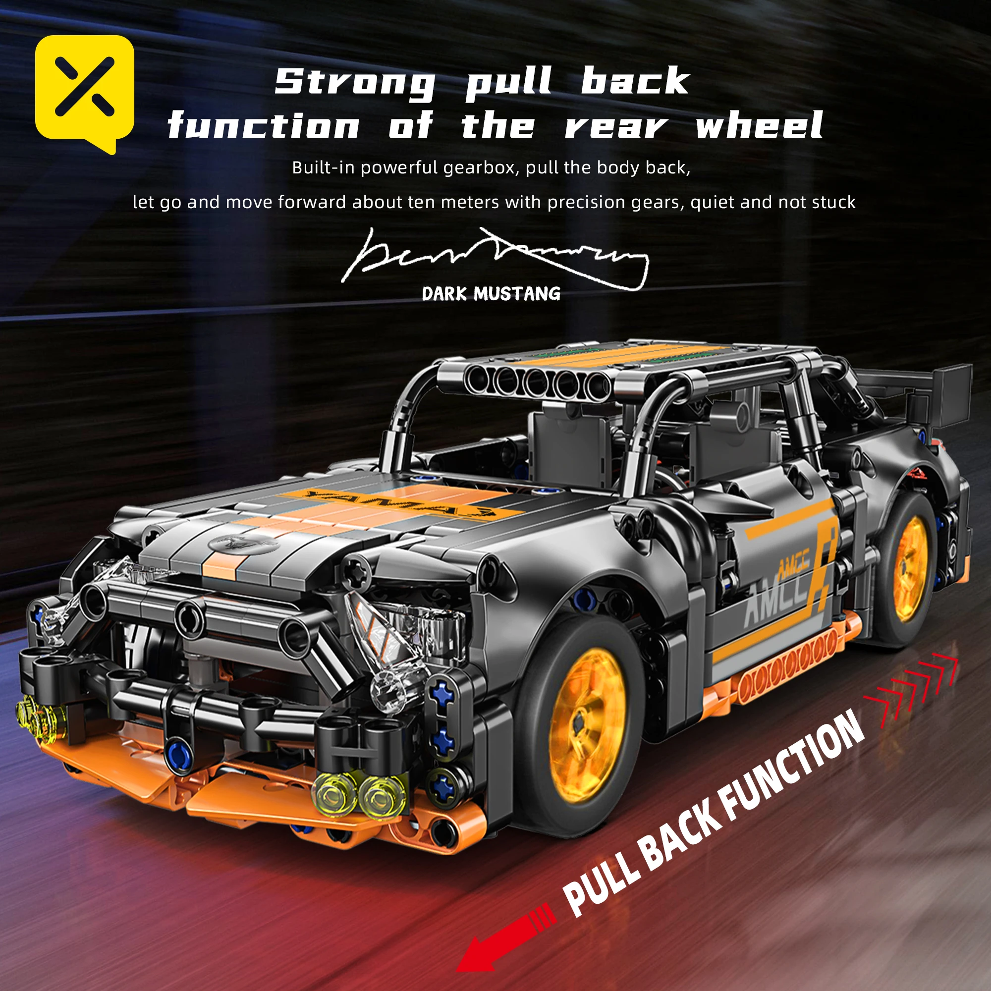 Super Cars DIY Technical Scale Model Building Block Set Pull-Back Motor Bricks for Kids and Adults Plastic Racing Cars Toy