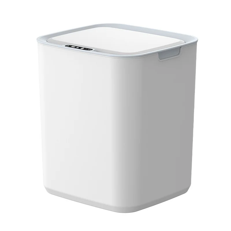 large capacity 20L smart sensor automatic trash can for bathroom with trash bag storge box