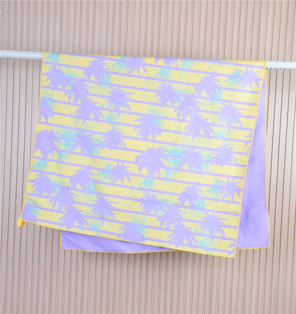 Быстросохнущее пляжное полотенце из микрофибры для водных видов спорта и плавания, полотенце с принтом