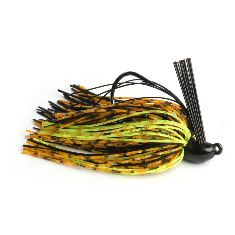 lead jighead spinner bait silicone skirt weedless rubber jig head rubber skirt jig