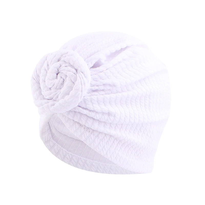 Amazon Hot Autumn Women Muslim Knotted Plain Top Knot Hat Cotton Cap Beanie Twisty Hair Turban