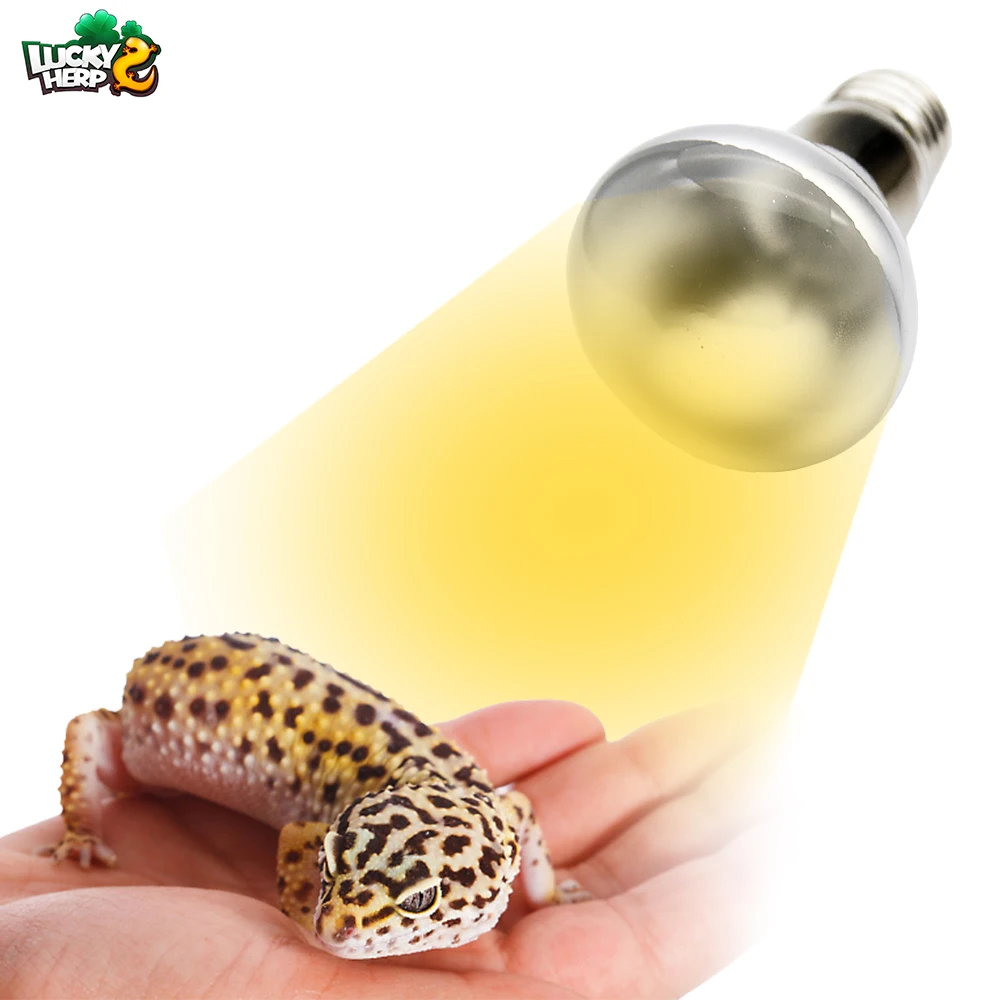 Lucky herp Factory price 25w 50w 75w 100w basking bulb heating lamp for reptile with CE ROHS