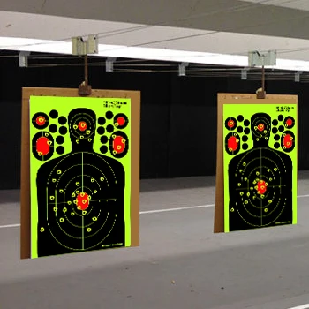 9.5*14.5inch human silhouette  Fluorescent reactive splatter burst paper Shooting targets-Easy to See Your Shots