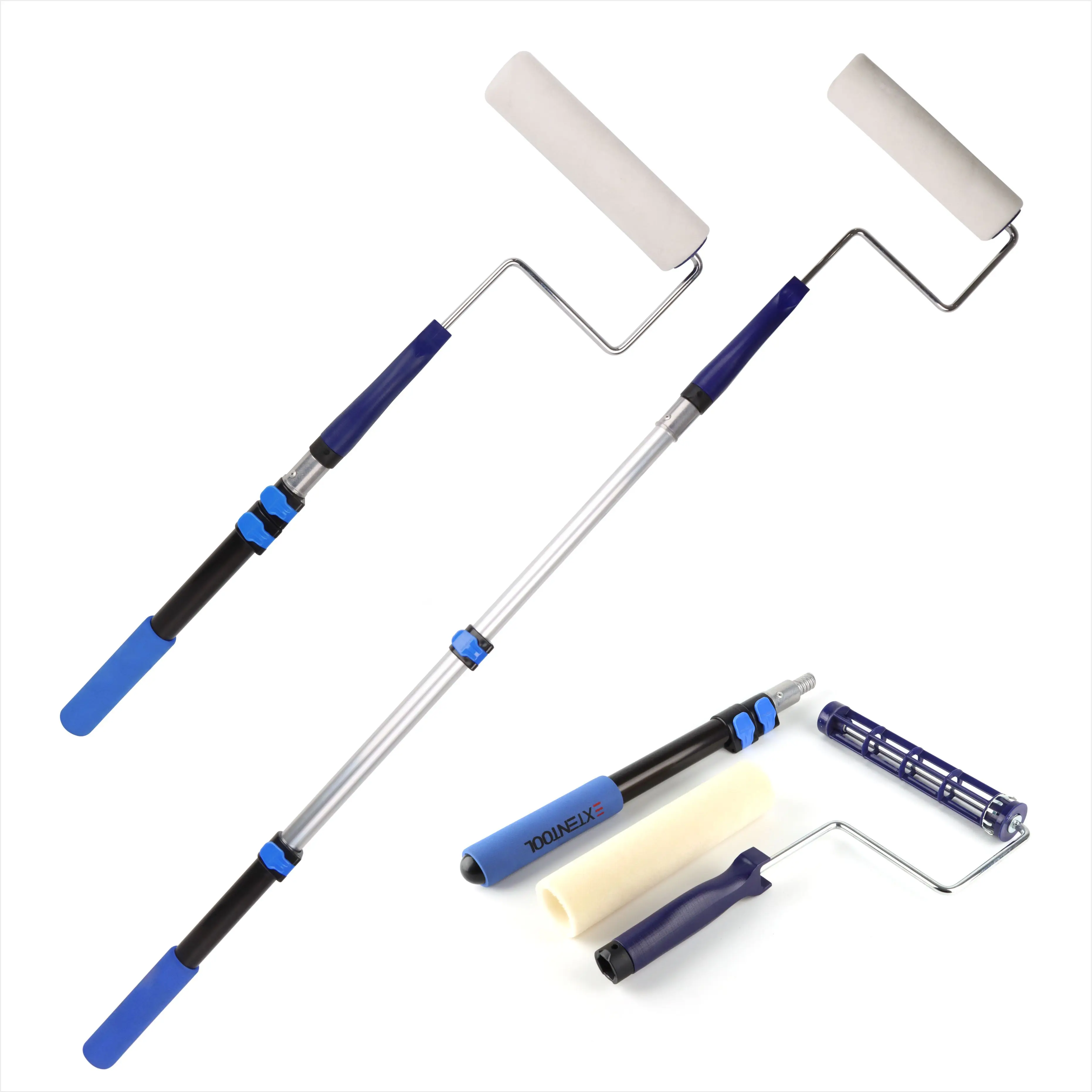 Jolech painting tools roller set connect telescopic extension pole for wall painting