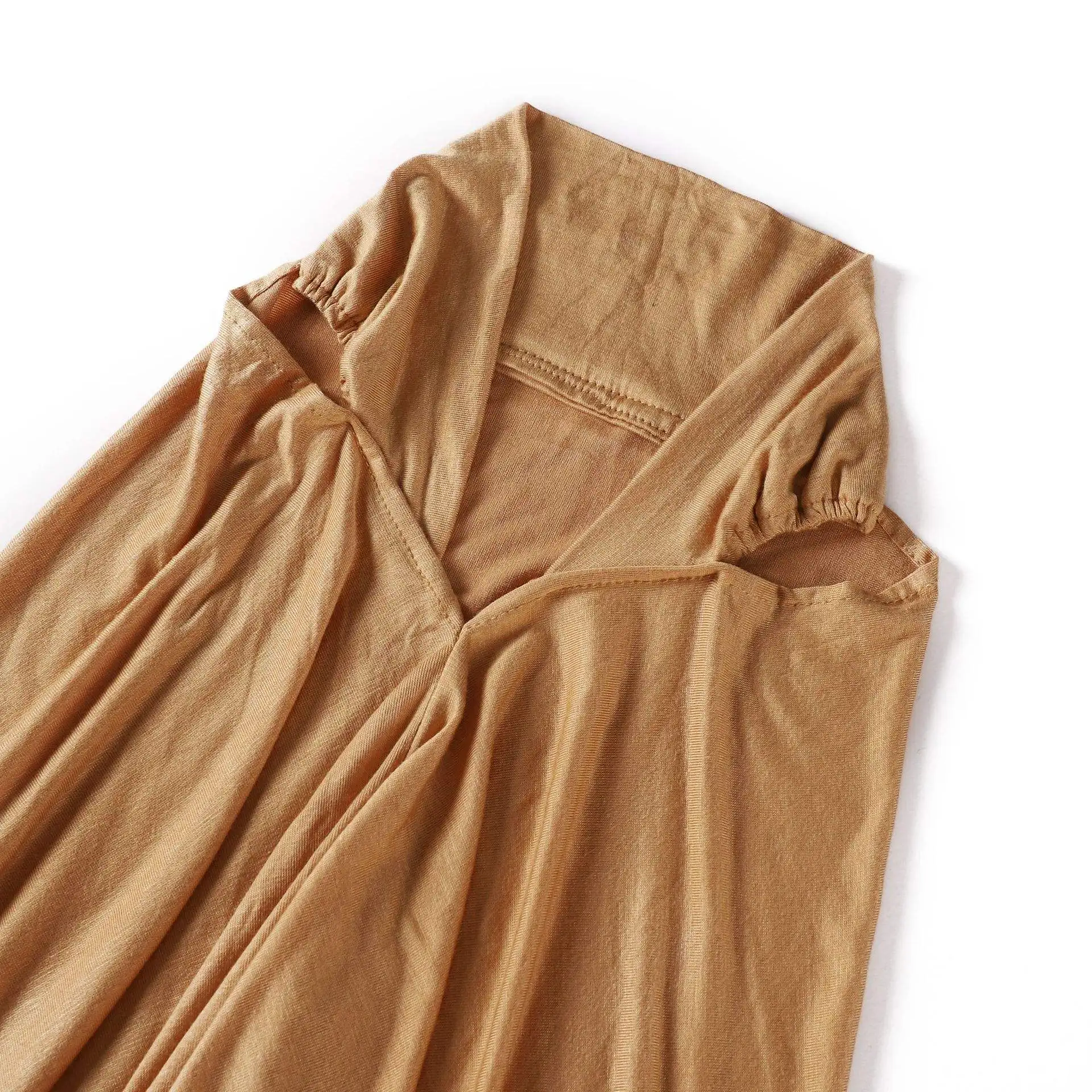 Yomo Malaysia solid color modal with ear hole instant hijab wrap head wearing headphone stethoscope Jersey Cotton headsca