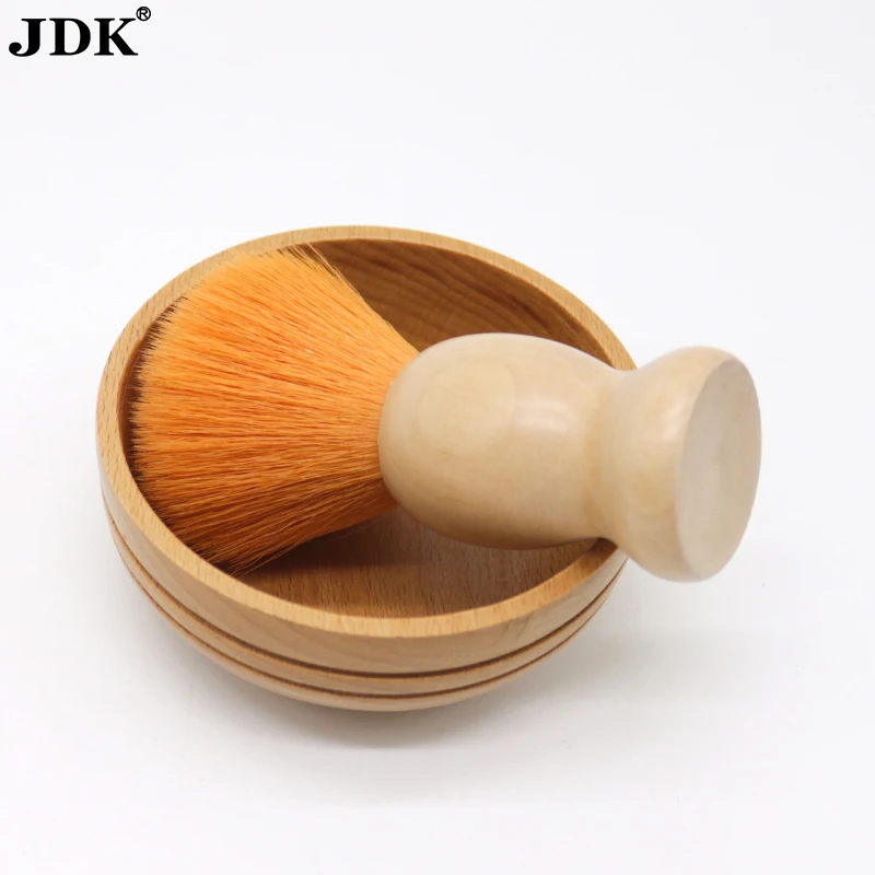 High Quality Men Barber Tool Badger Hair Vegan Shaving Brush Plastic Acrylic matte finish waist shape Handle beard brush groom