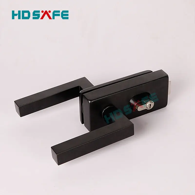 Glass Door Handle Simple Style Door Lock Design Hardware Factory Slim Frame Glass Door Handles