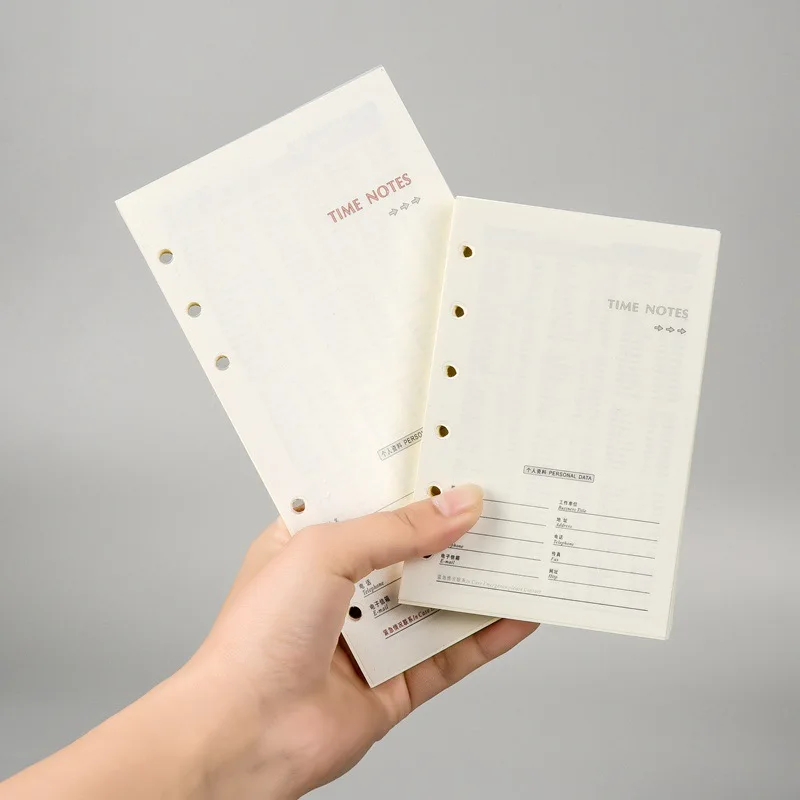 Wholesale Luxury Writing Notebook File Folder Bookbinding 100gsm Paper with High-Level Custom 100 200 500 Sheets with Ring Hole