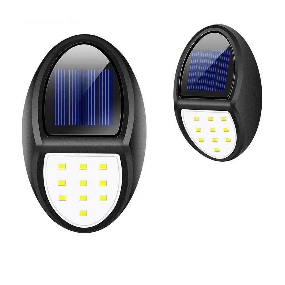 Outdoor Waterproof Solar Powered Fence Night Lights Solar Deck Lights Decorations for  Stairs Walkway Garden Wall