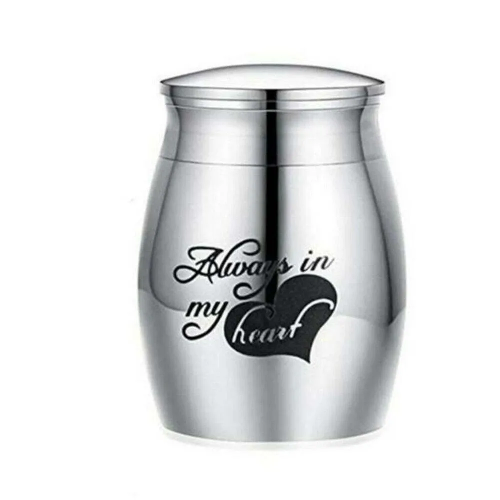 
2pcs Mini Urn for Ashes Cremation Memorial Small Keepsake Ash Containerl Jar 