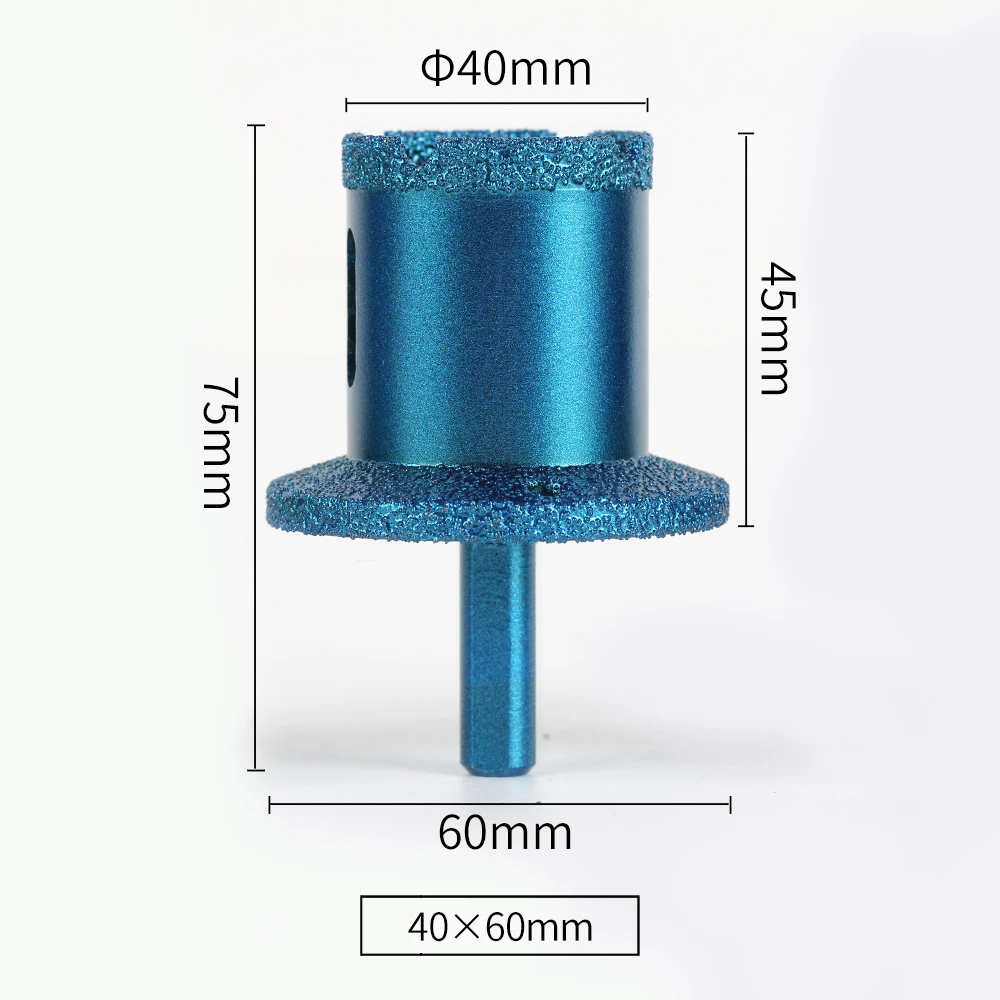 Raizi Tool-Super Quality Hot Sales Vacuum Brazed Diamond Core Bit Basin Hole Opener Flume Basin Sink Hole Saw 40-60mm