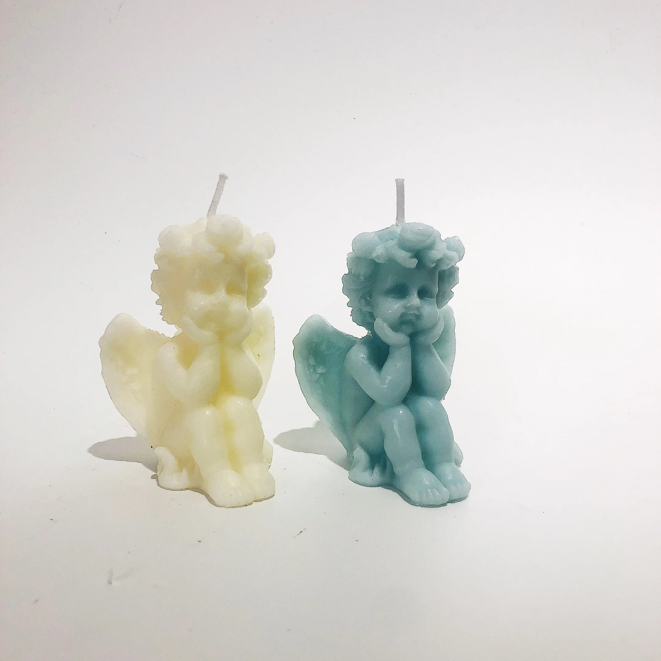 Factory Custom Hot Sale Wedding Souvenir Korea Angel Lemon Cheese Shape Private Label Soy Scented Paraffin Wax Candles