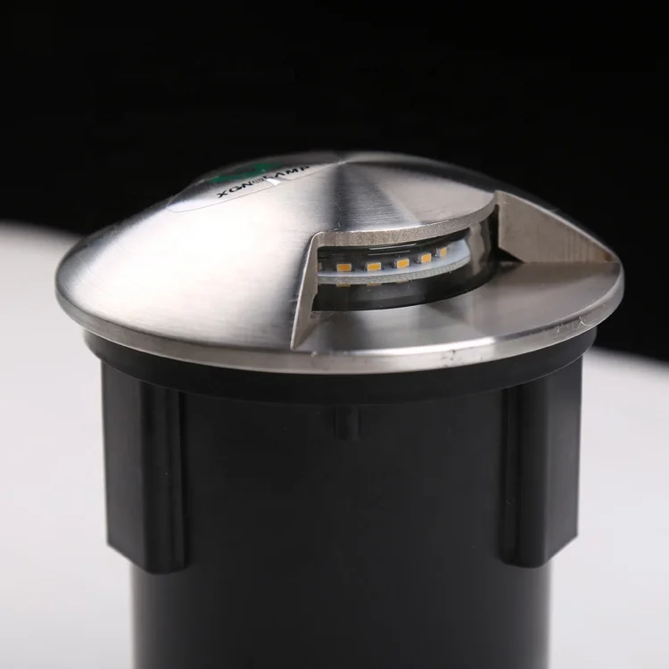 footpath Stainless Steel light underground lamp D92mm 3W one way