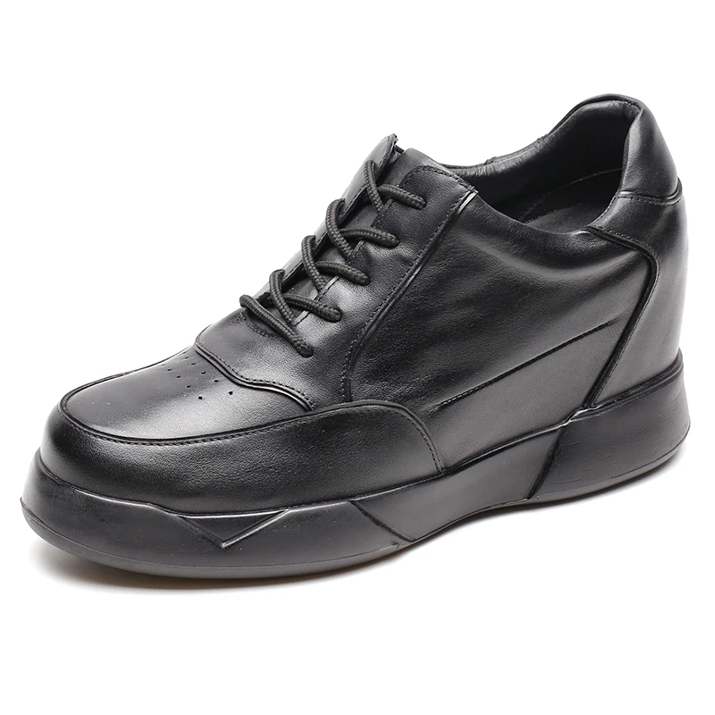 High Quality Cow Leather Upper Casual Shoes for Men Height Increasing 10cm Shoes