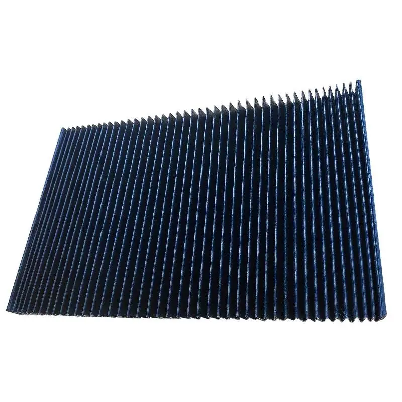 Hot Sale Flexible PVC Nylon Accordion Flat Bellow Covers for CNC Machine