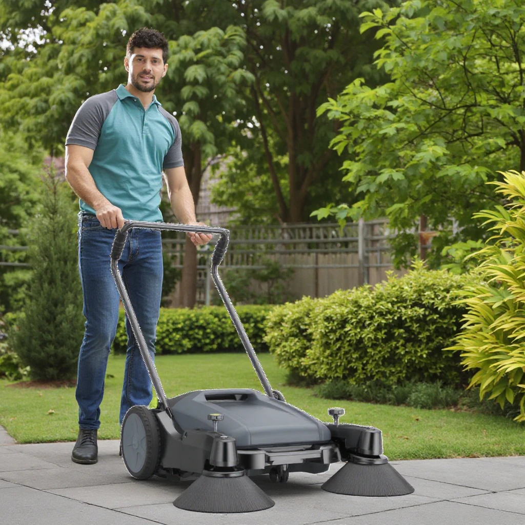 push sweeper High-Efficiency floor sweeper walk behind Customized Household Hand-Push manual sweeper cleanvac trade