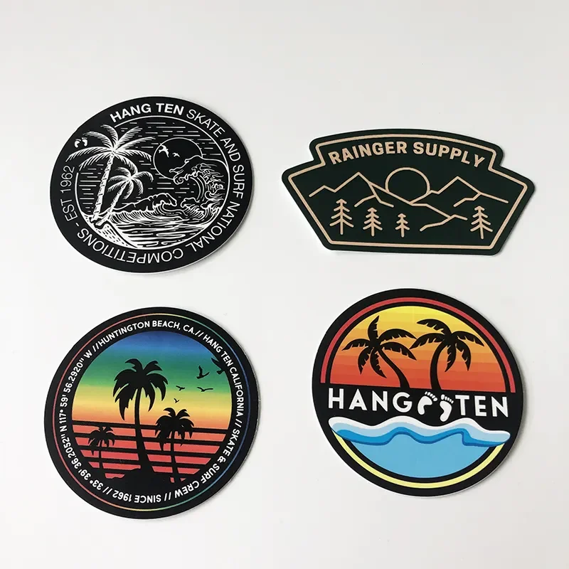 Promotional Custom Waterproof Vinyl Paper Printing Packaging Label Sticker Decal  Die Cut Logo Stickers