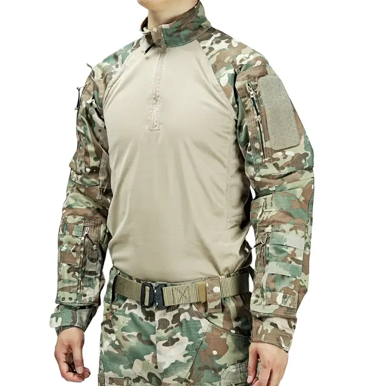 Tactical Frog Camouflage Long Sleeve Tactical Combat Uniform Outdoor Training Hunting Battle BDU Hunting Gear Tactical Frog Suit