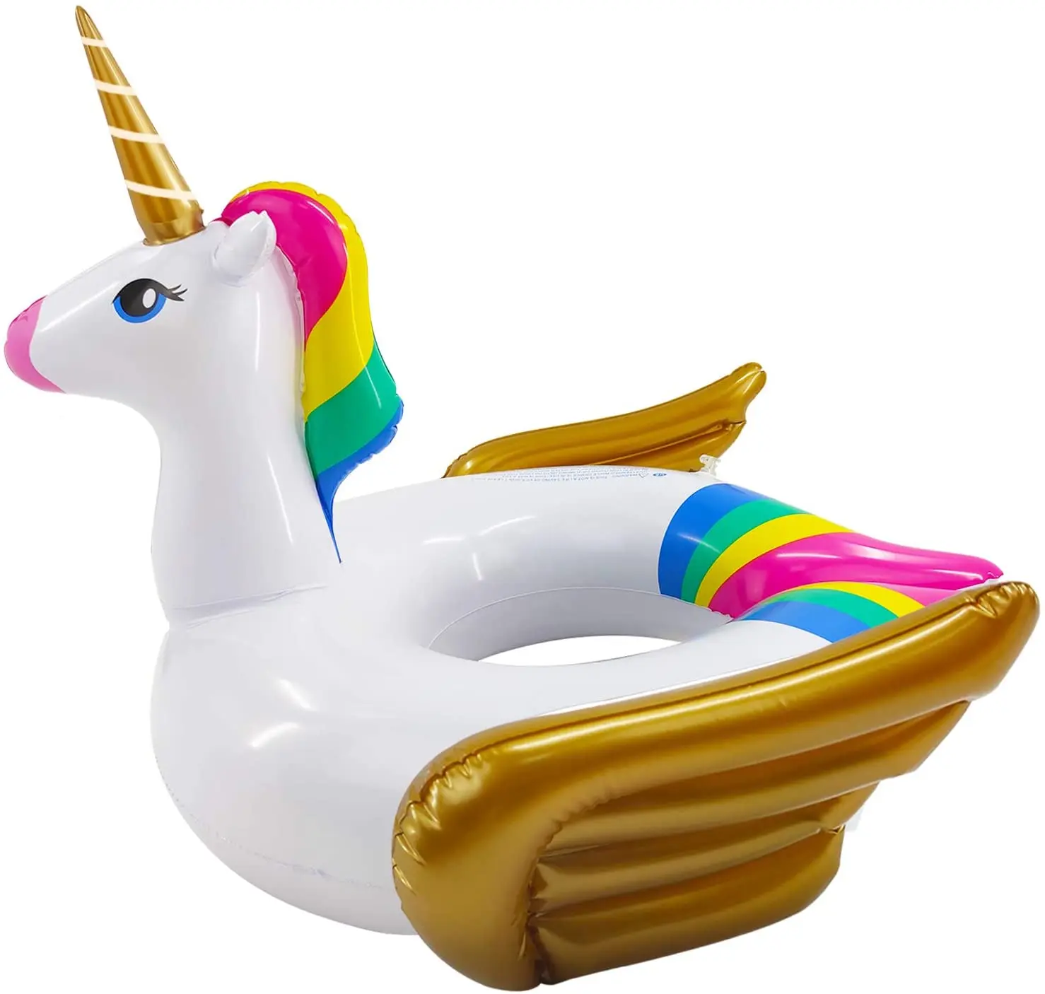 Kids Unicorn Swim Floats for Toddlers Age 3-8 Years Inflatable Floaties Unicorn Swimming Ring Ride On Party Toys