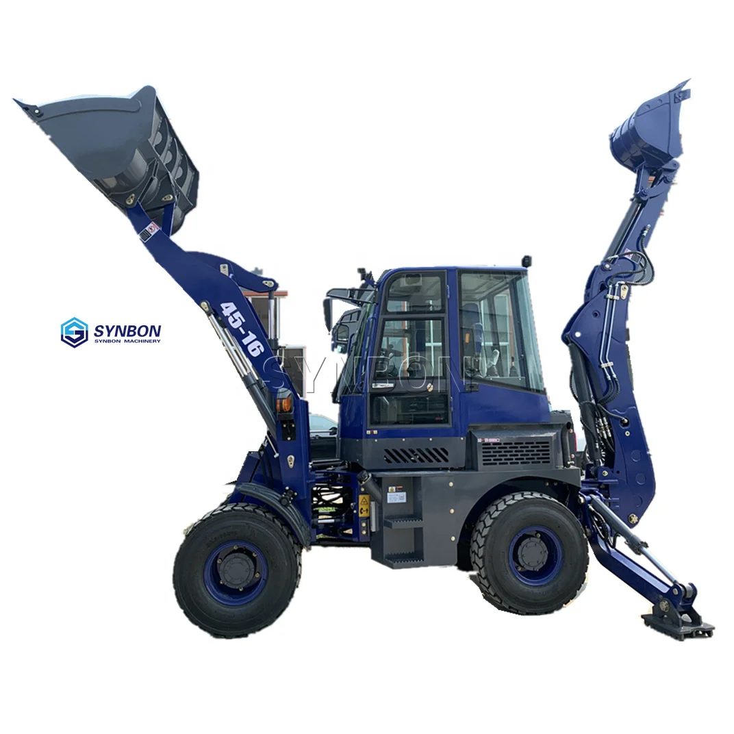 SYNBON New  Wheel Loader  4 Wheel Drive  Backhoe  Excavator Towable  Mini Excavator  Backhoe  Loader