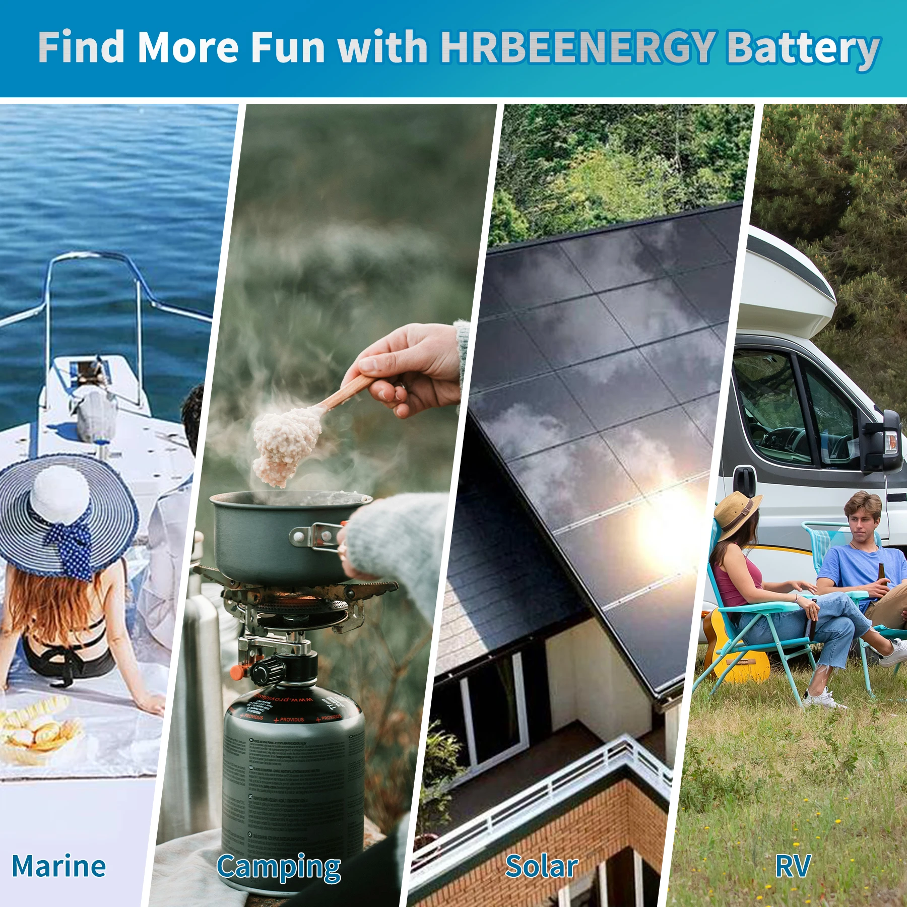 DE STOCK HRBEEnergy 24V 50Ah  LiFePo4 Battery Pack Built-in BMS RV Golf Cart Solar Storage Lithium Iron Phosphate Cell