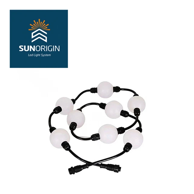 Диаметр 50 мм DC24V GS8206 светодиодные цифровые шаровые пиксельные точечные лампы 360 градусов луча