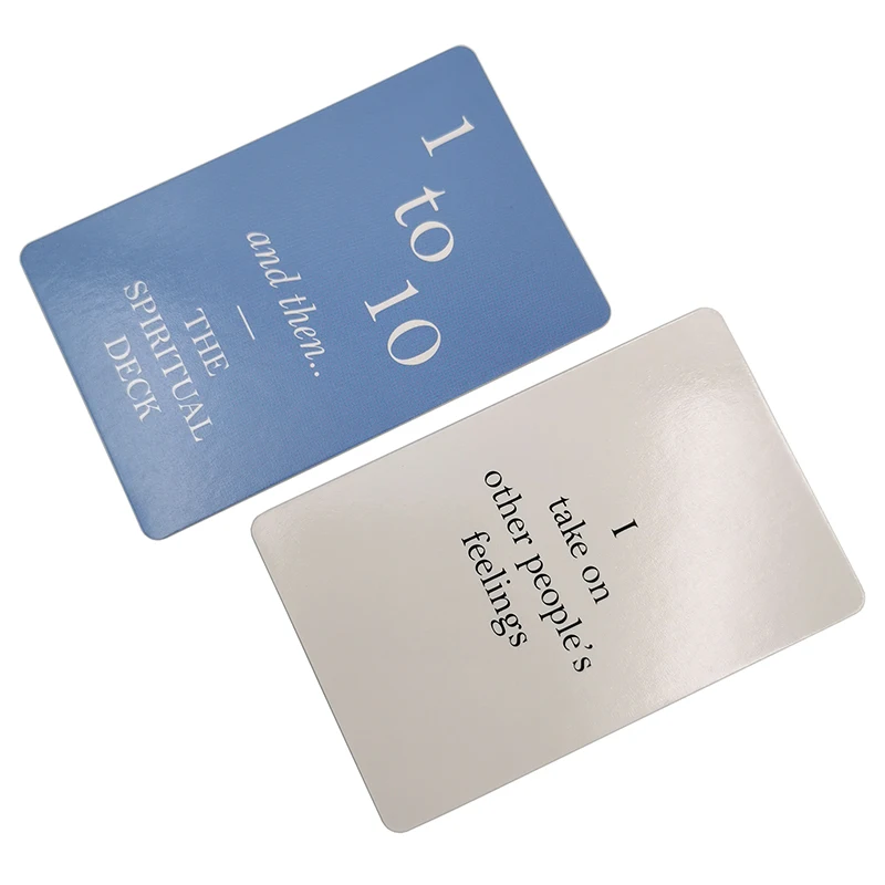 Board Game Cards Manufacturer Custom OEM Oracle Positive Self Motivational Affirmation Card  Printing Spiritual Card for Adults