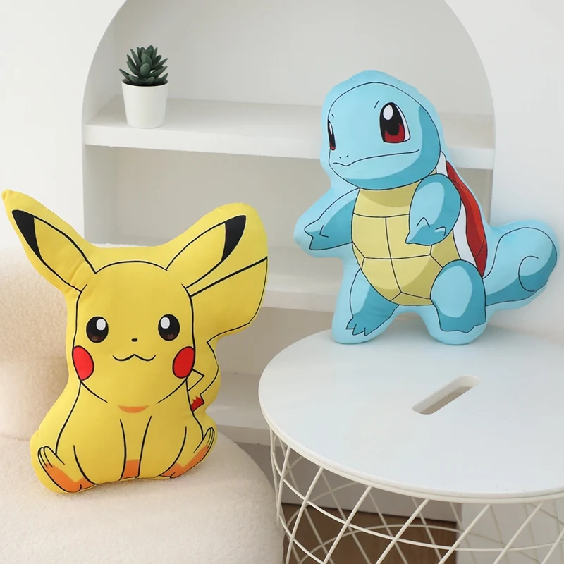 Kawaii Pokemoned Gengar Pikachu Bulbasaur мягкая плюшевая подушка игрушки милые Charmander Squirtle мягкие подушки Peluche куклы