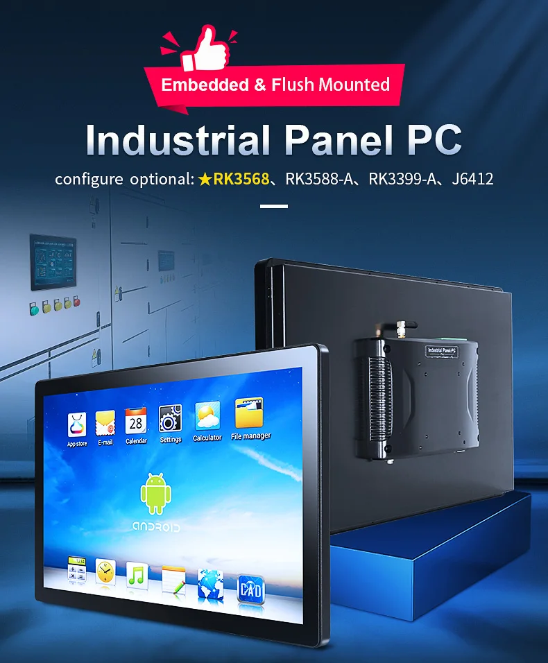 Oem High Bright 1000 Nits Outdoor Waterproof 185 Inch Vesa Embed 4k Ip65 Industry Pc Multi Touch Lcd Screen Monitors Industrial