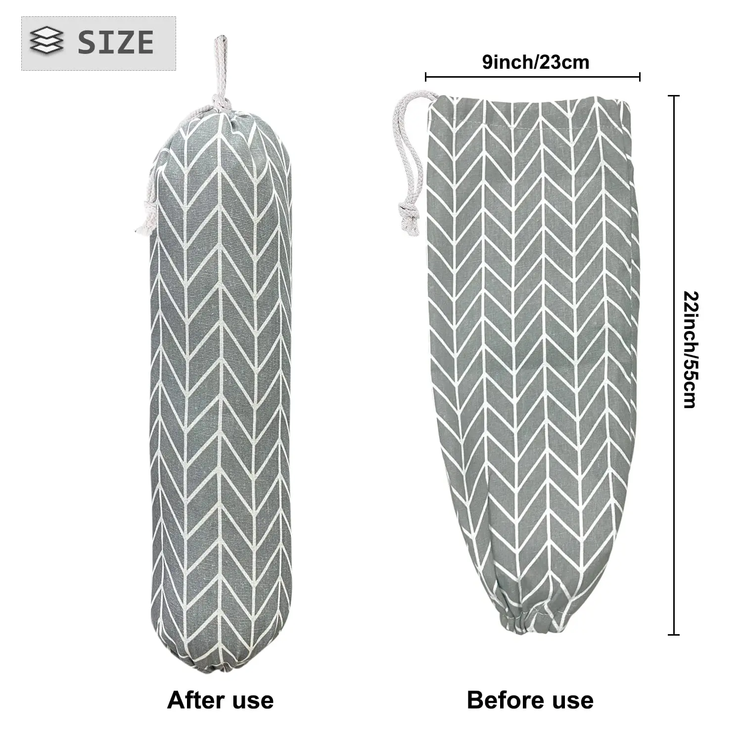 Wall Mount Plastic Bag Organizer Washable Large Grocery Bag Storage