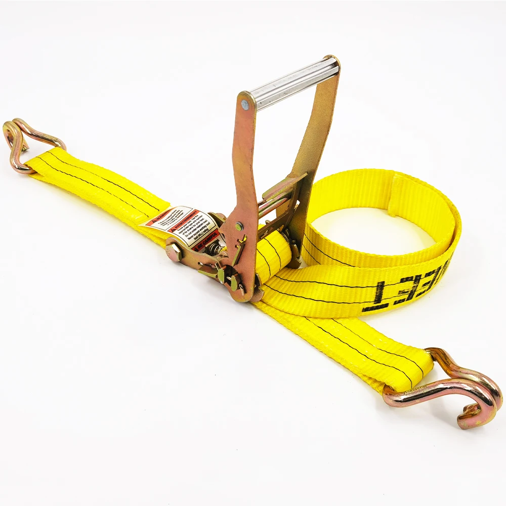 China factory heavy duty ratchet strap 3ton 2 inch 8m  Load Strap Cargo Lashing Belt