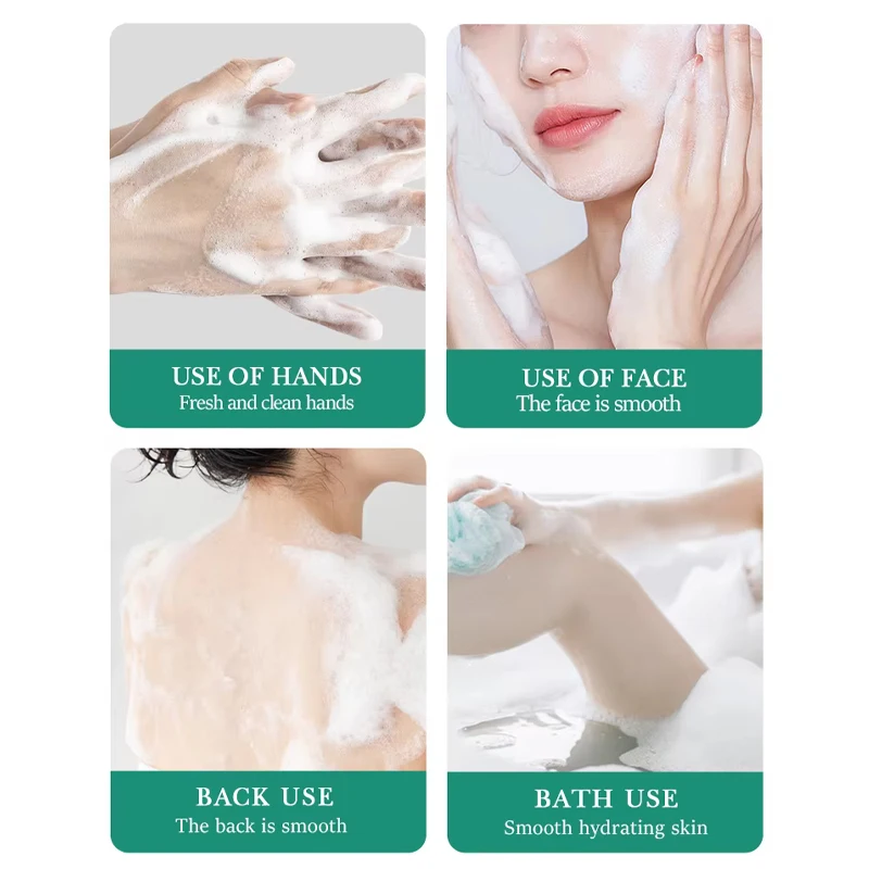 Wholesale OEM Hydrating Soothing Vegan Organic Firming Soap Bars Natural Aloe Vera Extract Handmade Soap