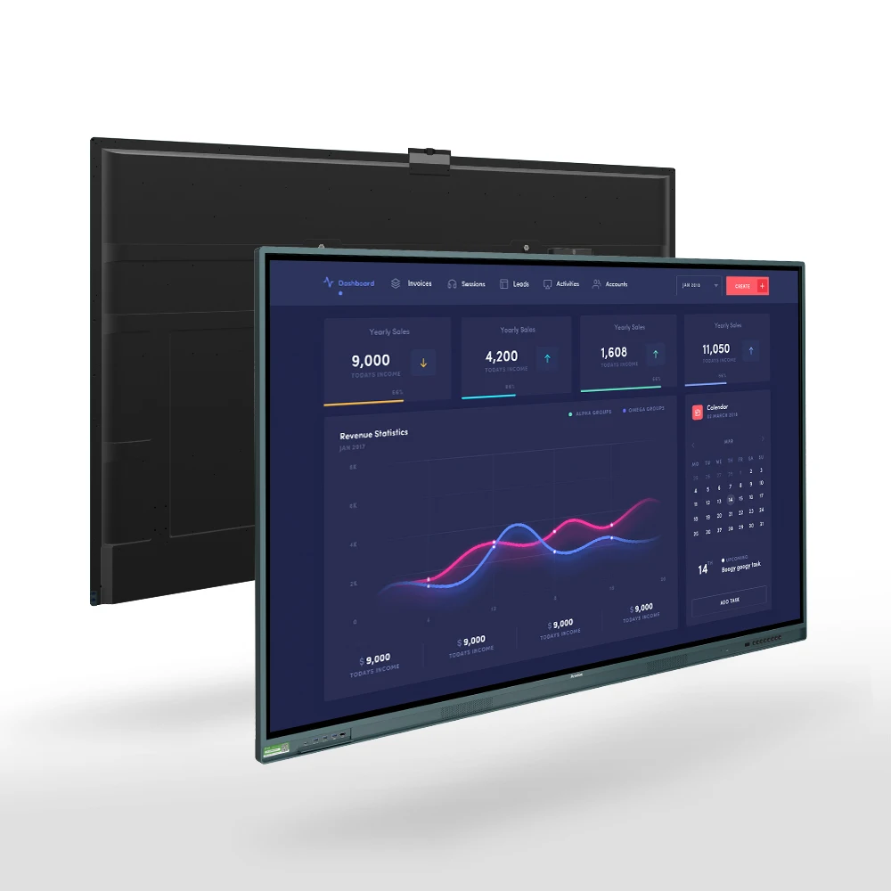 ODM OEM 55/65/75/86/98 Inch Flat Panel Android 4k Finger Touch Interactive Whiteboard Smart Board