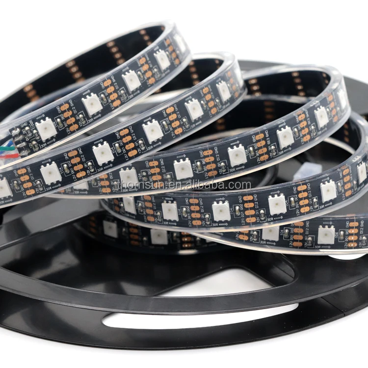 DMX  control rgb addressable 12v ws2815 flexible led strip light