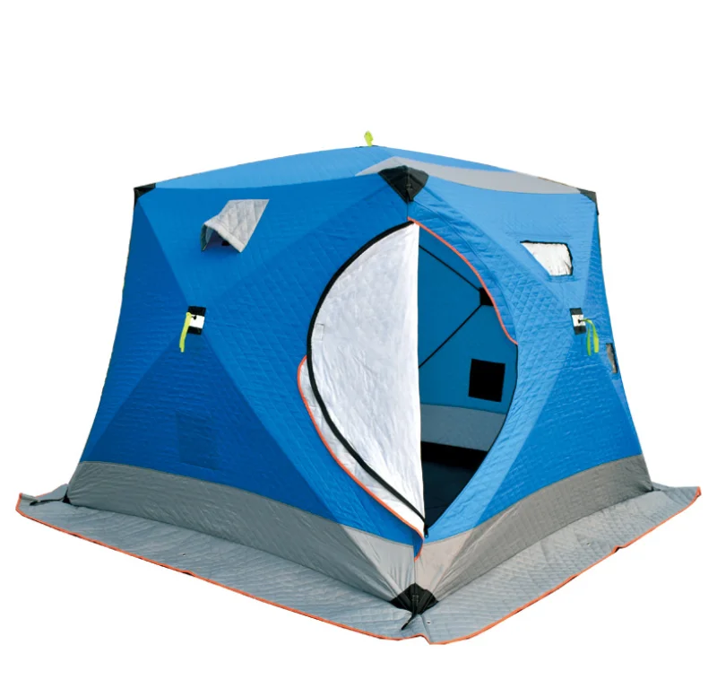 Custom 4 6 Person Cotton Thick Tents Outdoor Winter Insulated Ice Fishing Tent