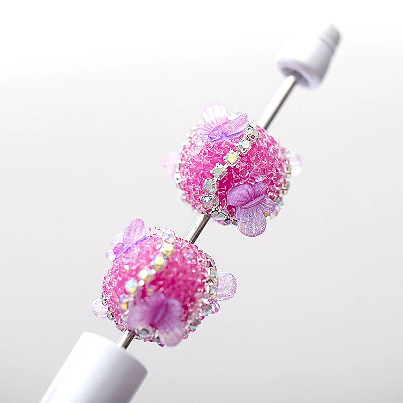 Wholesale Charming Acrylic Loose Beads Composed of Double-point Rhinestones,claw,chains and Accessories